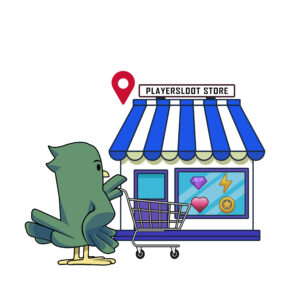 Shop Cart And Shop Building Cartoon Vector Icon Illustration. Building Business Icon Concept Isolated Premium Vector. Flat Cartoon Style